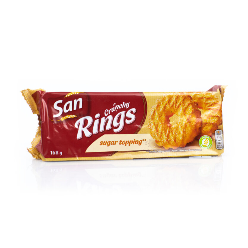 San Crunchy Rings Sugar - Moja Tašta
